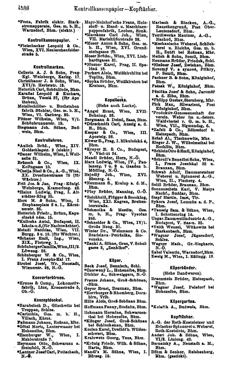 Compass 1922. Band VI: Österreich, Tschechoslowakei, Ungarn, Jugoslawien. - Page 1108