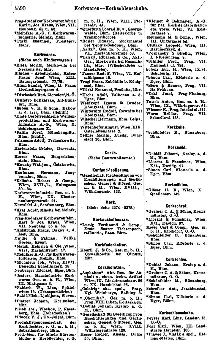 Compass 1922. Band VI: Österreich, Tschechoslowakei, Ungarn, Jugoslawien. - Page 1110