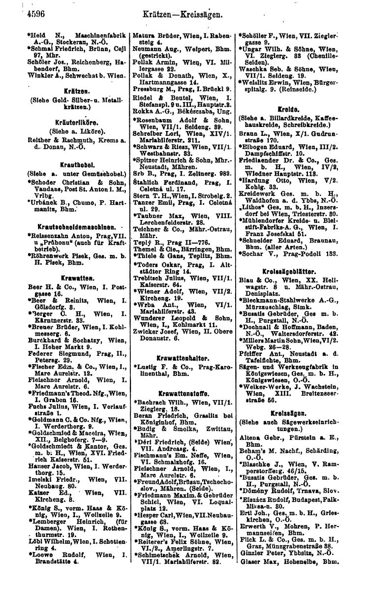 Compass 1922. Band VI: Österreich, Tschechoslowakei, Ungarn, Jugoslawien. - Page 1116