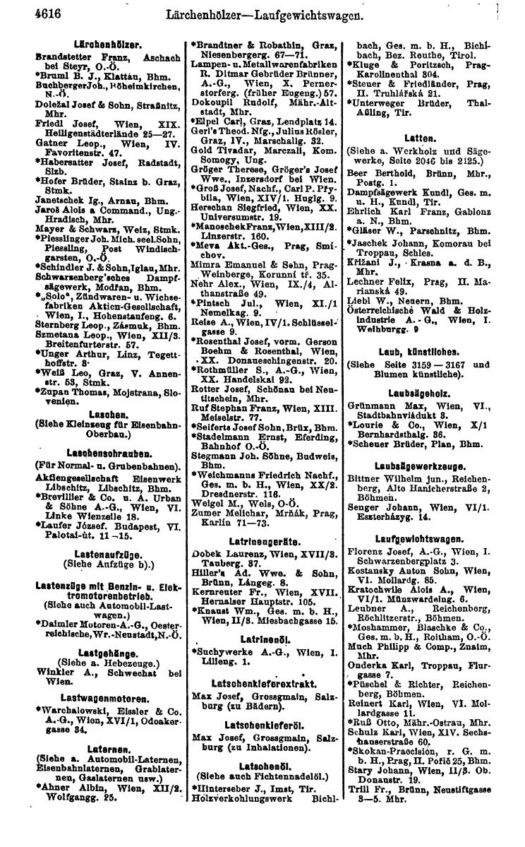 Compass 1922. Band VI: Österreich, Tschechoslowakei, Ungarn, Jugoslawien. - Page 1136