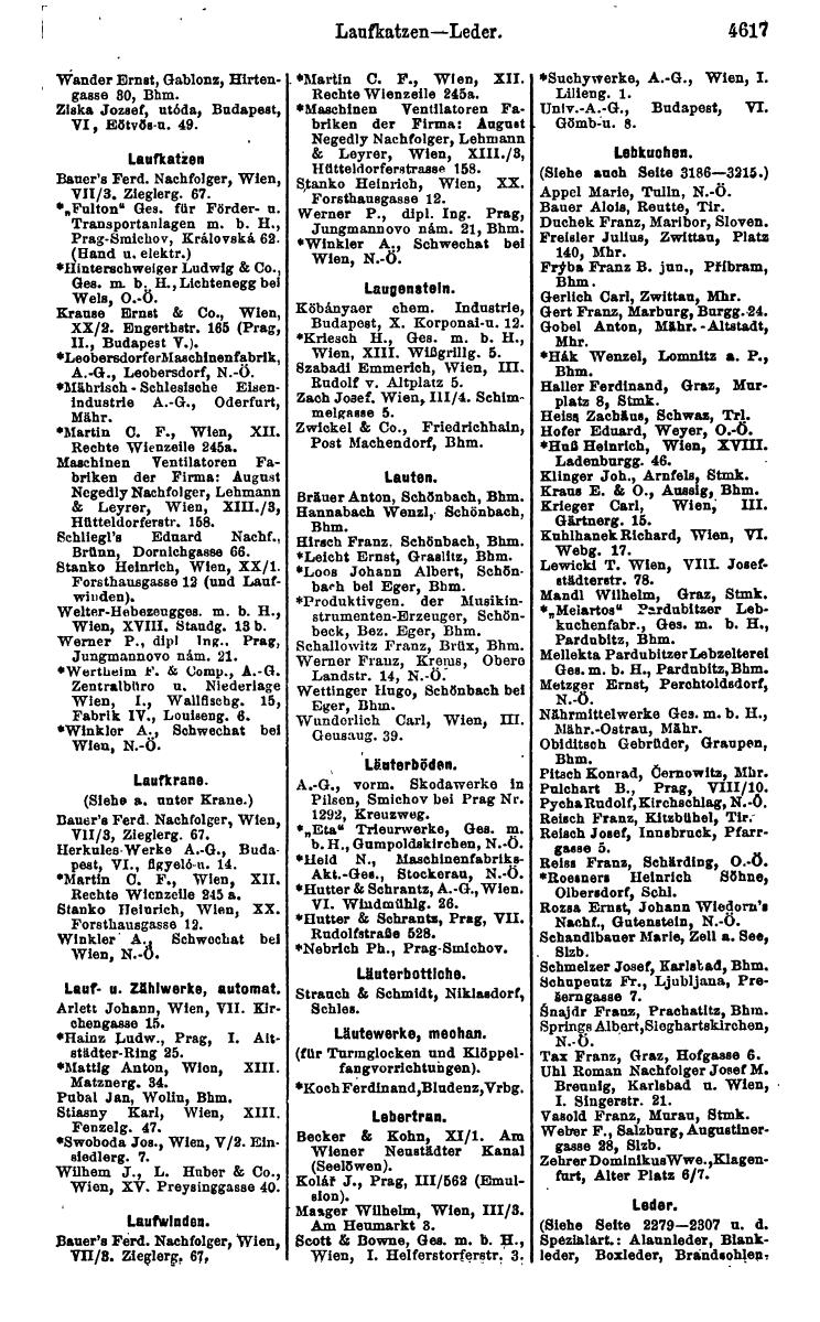 Compass 1922. Band VI: Österreich, Tschechoslowakei, Ungarn, Jugoslawien. - Page 1137