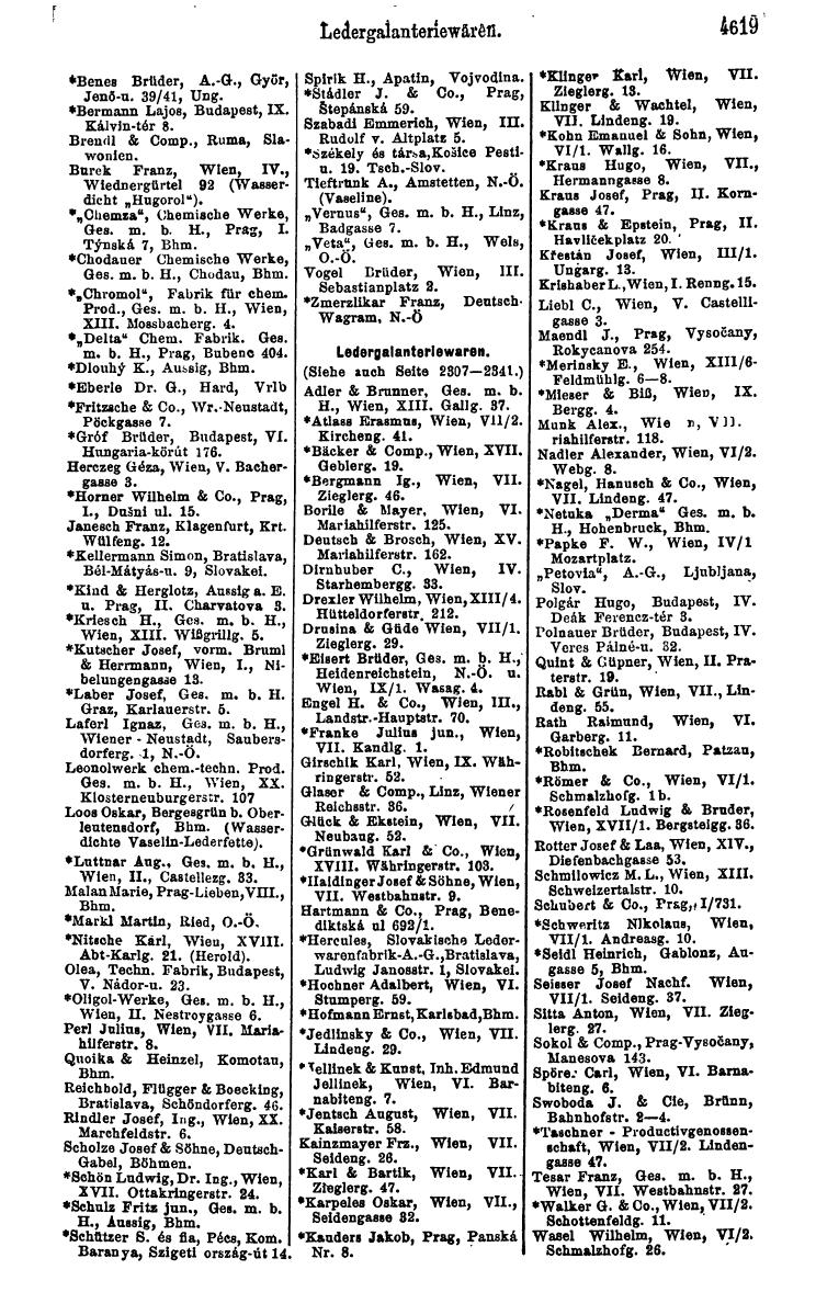 Compass 1922. Band VI: Österreich, Tschechoslowakei, Ungarn, Jugoslawien. - Page 1139