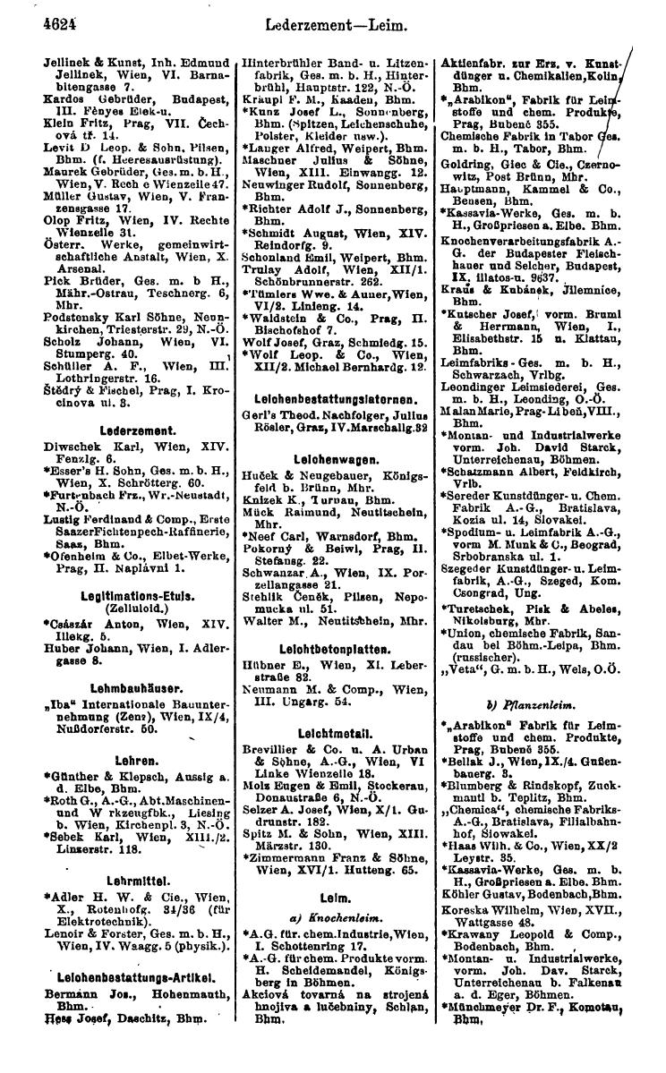 Compass 1922. Band VI: Österreich, Tschechoslowakei, Ungarn, Jugoslawien. - Page 1144