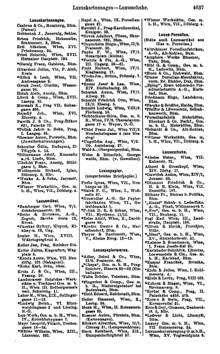 Compass 1922. Band VI: Österreich, Tschechoslowakei, Ungarn, Jugoslawien. - Page 1157