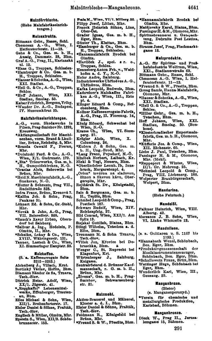 Compass 1922. Band VI: Österreich, Tschechoslowakei, Ungarn, Jugoslawien. - Page 1177