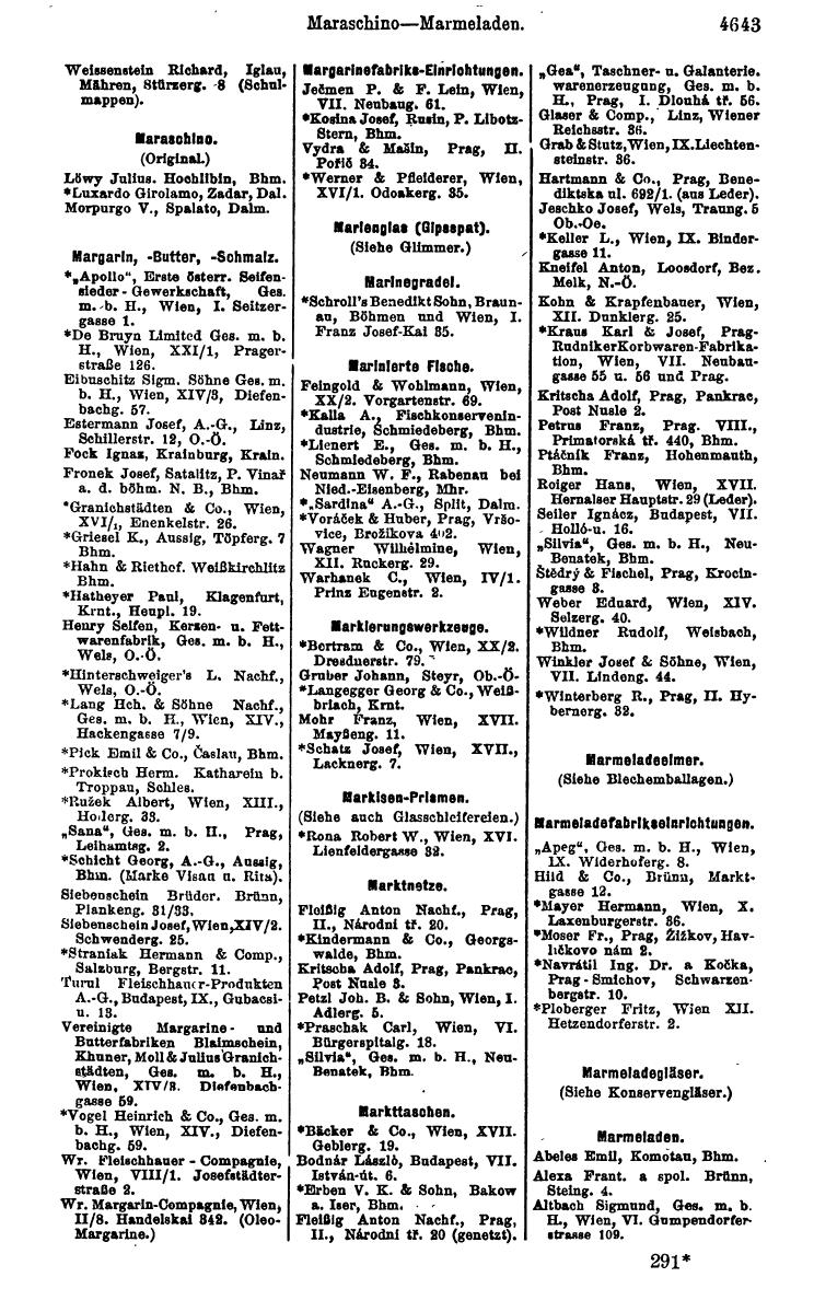 Compass 1922. Band VI: Österreich, Tschechoslowakei, Ungarn, Jugoslawien. - Page 1179