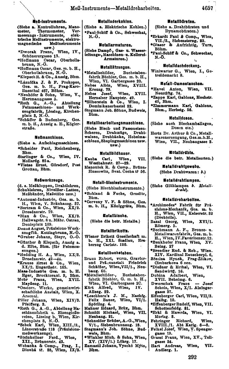 Compass 1922. Band VI: Österreich, Tschechoslowakei, Ungarn, Jugoslawien. - Page 1193