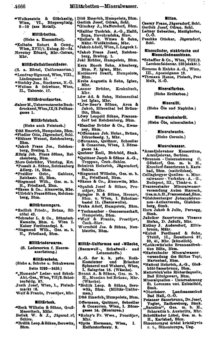 Compass 1922. Band VI: Österreich, Tschechoslowakei, Ungarn, Jugoslawien. - Page 1202