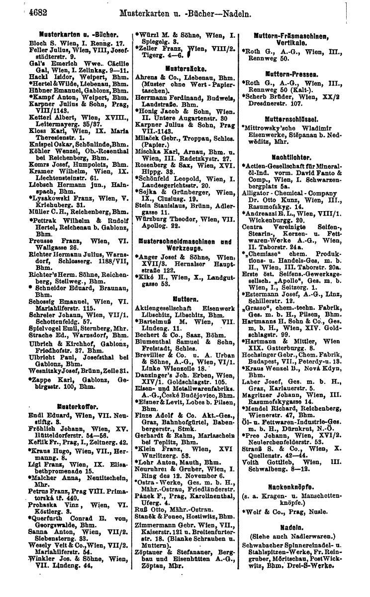 Compass 1922. Band VI: Österreich, Tschechoslowakei, Ungarn, Jugoslawien. - Page 1218