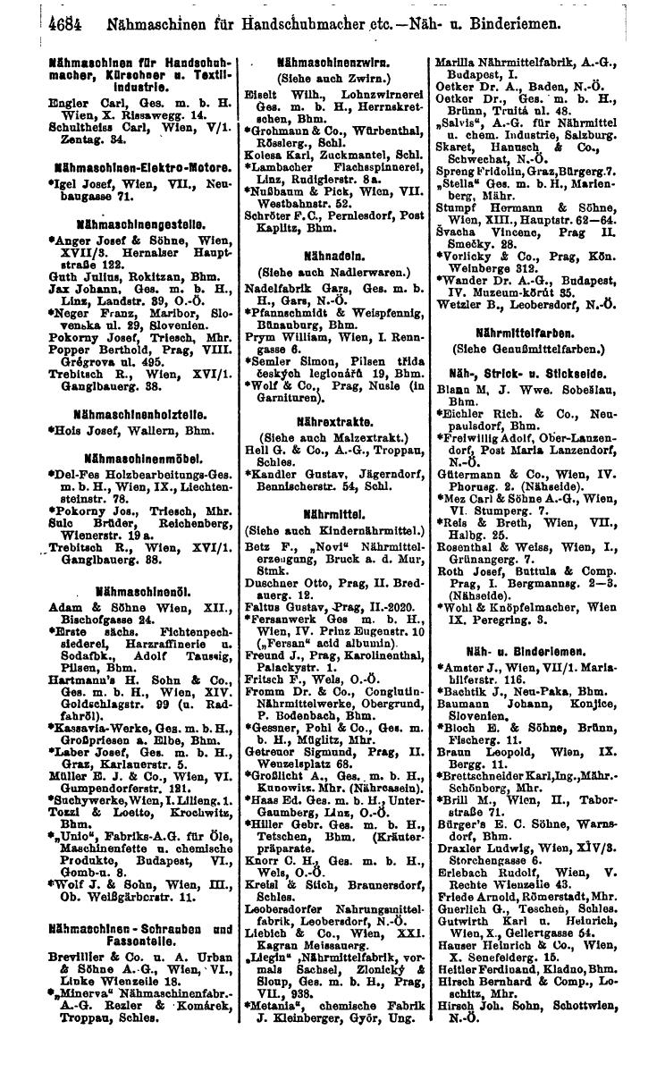 Compass 1922. Band VI: Österreich, Tschechoslowakei, Ungarn, Jugoslawien. - Page 1220