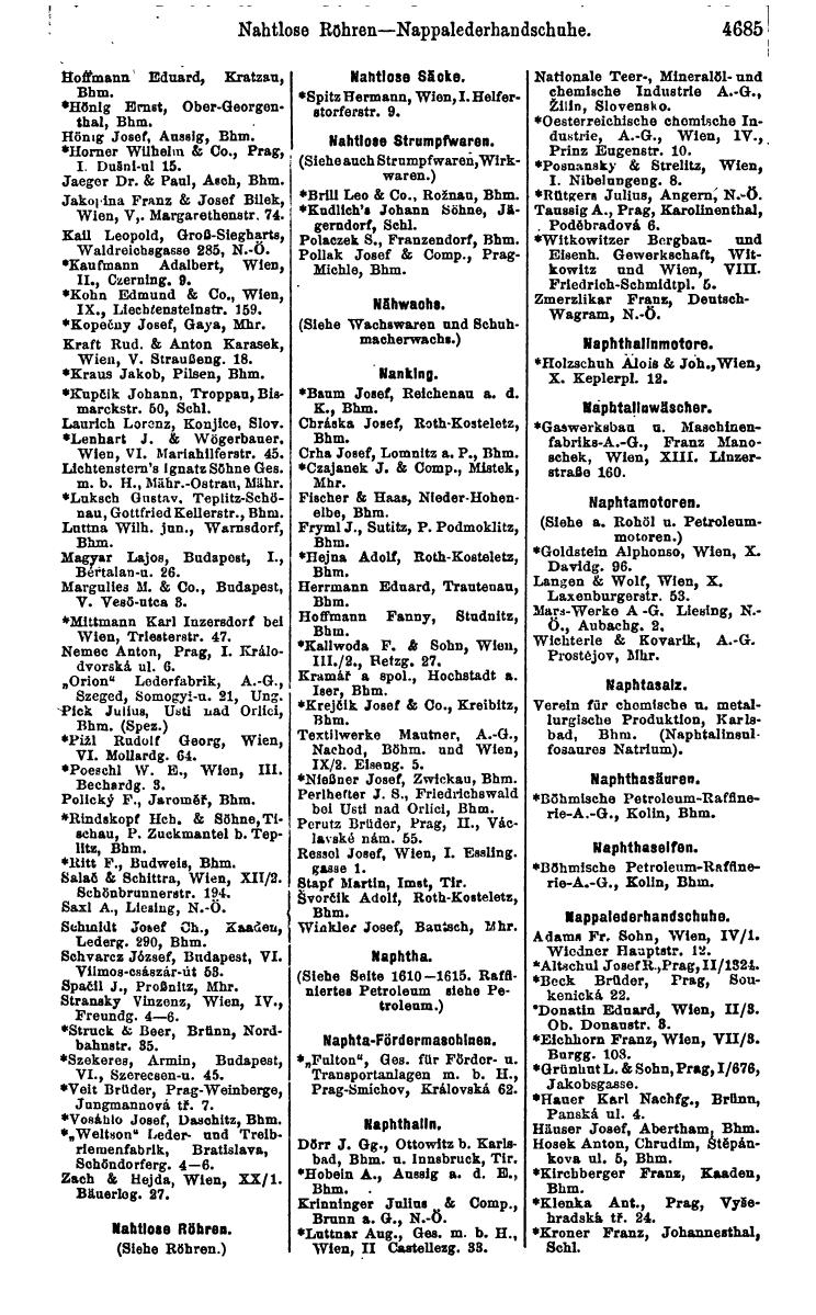 Compass 1922. Band VI: Österreich, Tschechoslowakei, Ungarn, Jugoslawien. - Page 1221