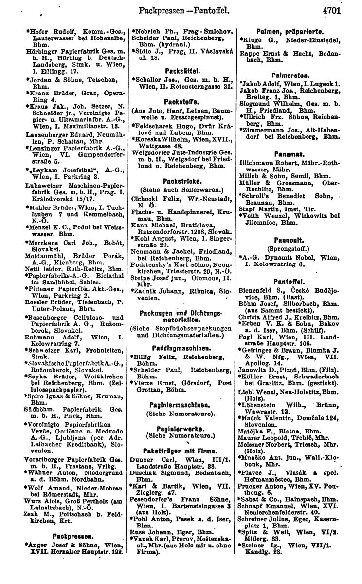 Compass 1922. Band VI: Österreich, Tschechoslowakei, Ungarn, Jugoslawien. - Seite 1237