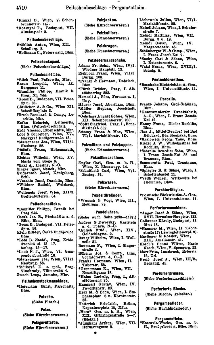 Compass 1922. Band VI: Österreich, Tschechoslowakei, Ungarn, Jugoslawien. - Page 1246