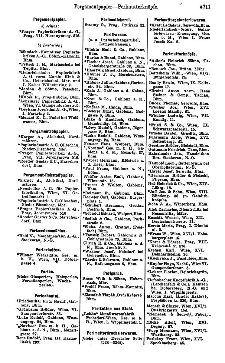 Compass 1922. Band VI: Österreich, Tschechoslowakei, Ungarn, Jugoslawien. - Page 1247