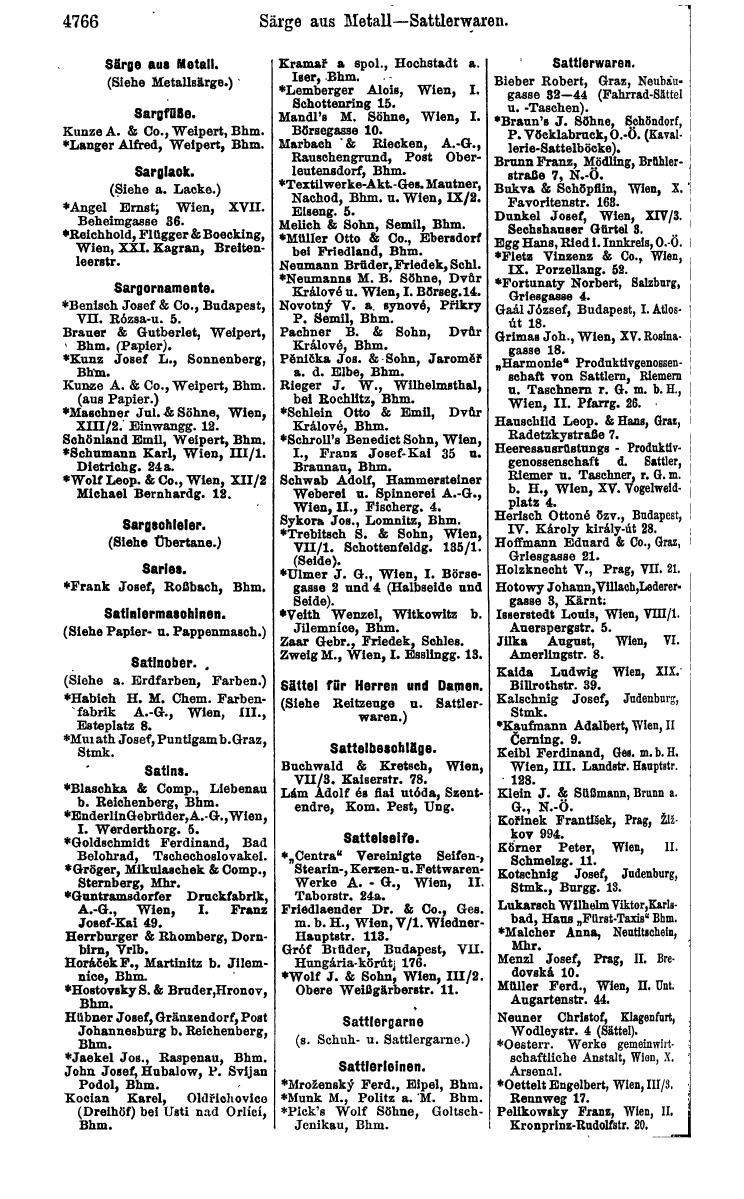 Compass 1922. Band VI: Österreich, Tschechoslowakei, Ungarn, Jugoslawien. - Page 1312