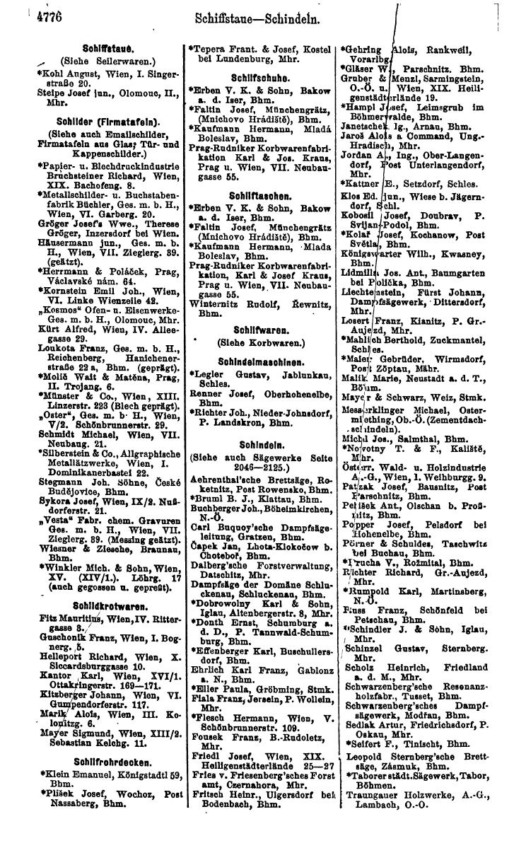 Compass 1922. Band VI: Österreich, Tschechoslowakei, Ungarn, Jugoslawien. - Page 1326