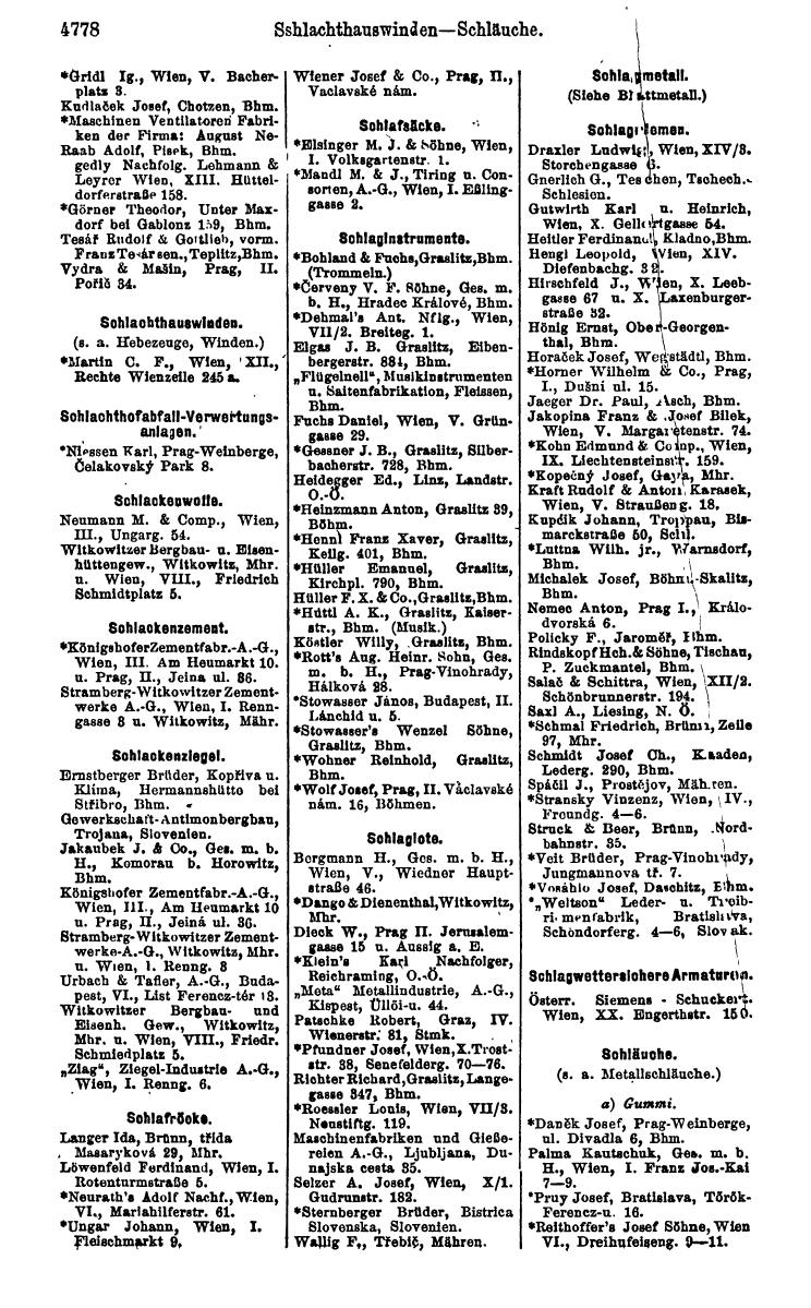 Compass 1922. Band VI: Österreich, Tschechoslowakei, Ungarn, Jugoslawien. - Page 1328