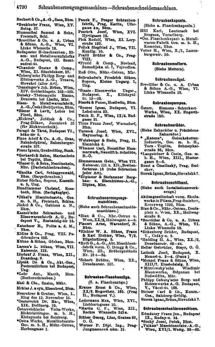 Compass 1922. Band VI: Österreich, Tschechoslowakei, Ungarn, Jugoslawien. - Page 1340