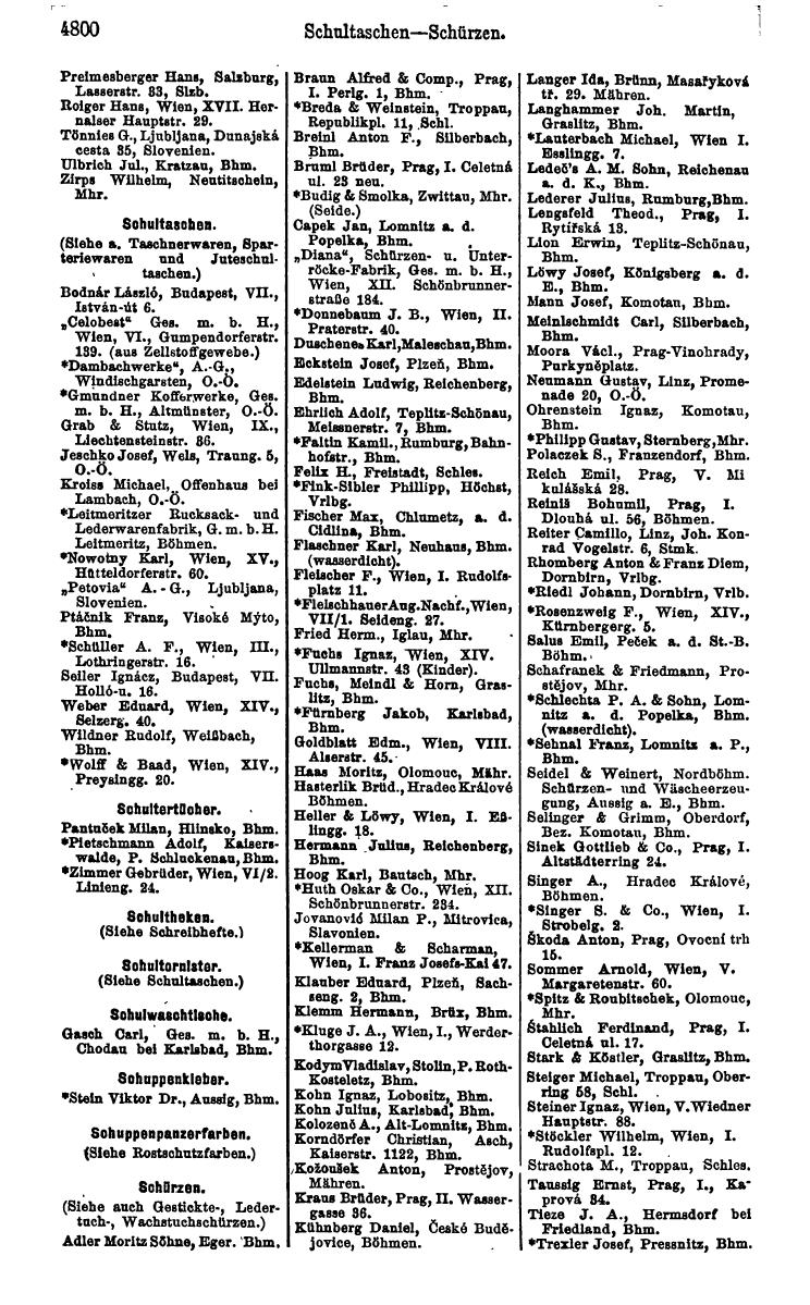 Compass 1922. Band VI: Österreich, Tschechoslowakei, Ungarn, Jugoslawien. - Page 1350