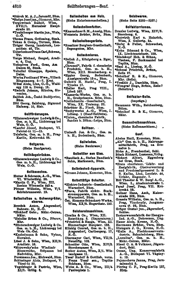 Compass 1922. Band VI: Österreich, Tschechoslowakei, Ungarn, Jugoslawien. - Page 1360