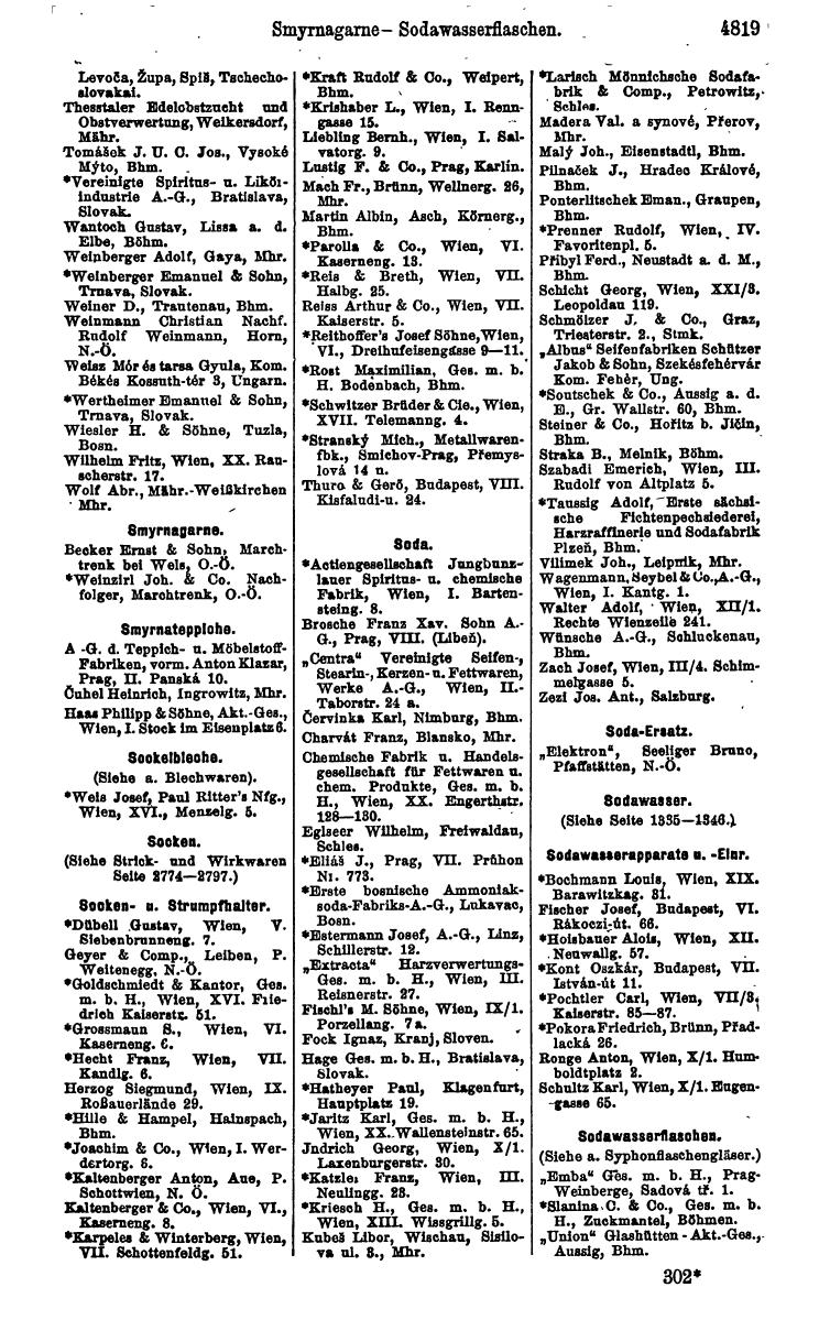 Compass 1922. Band VI: Österreich, Tschechoslowakei, Ungarn, Jugoslawien. - Page 1369