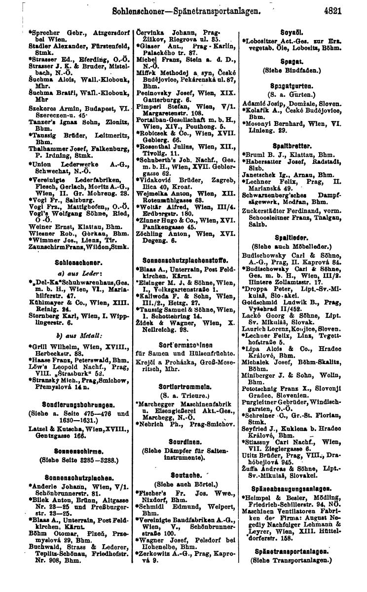 Compass 1922. Band VI: Österreich, Tschechoslowakei, Ungarn, Jugoslawien. - Page 1371