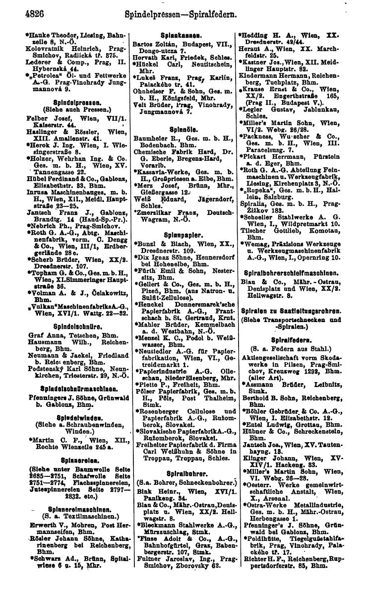 Compass 1922. Band VI: Österreich, Tschechoslowakei, Ungarn, Jugoslawien. - Seite 1376