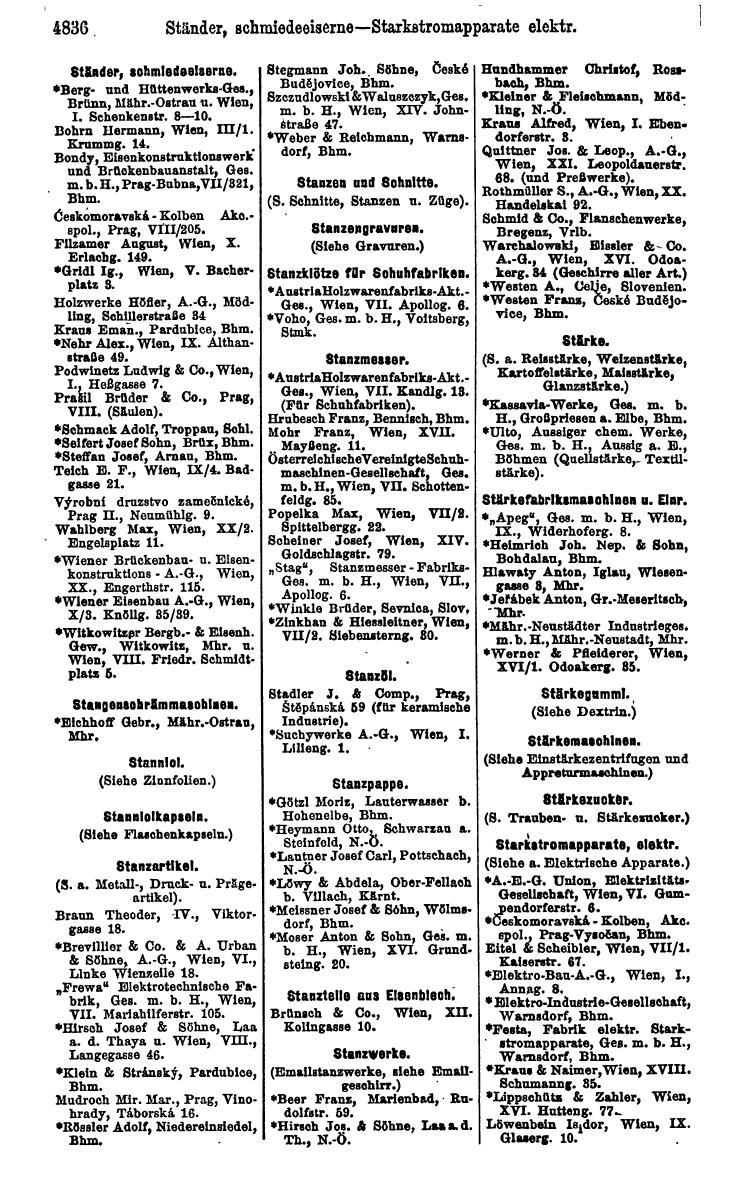 Compass 1922. Band VI: Österreich, Tschechoslowakei, Ungarn, Jugoslawien. - Seite 1386