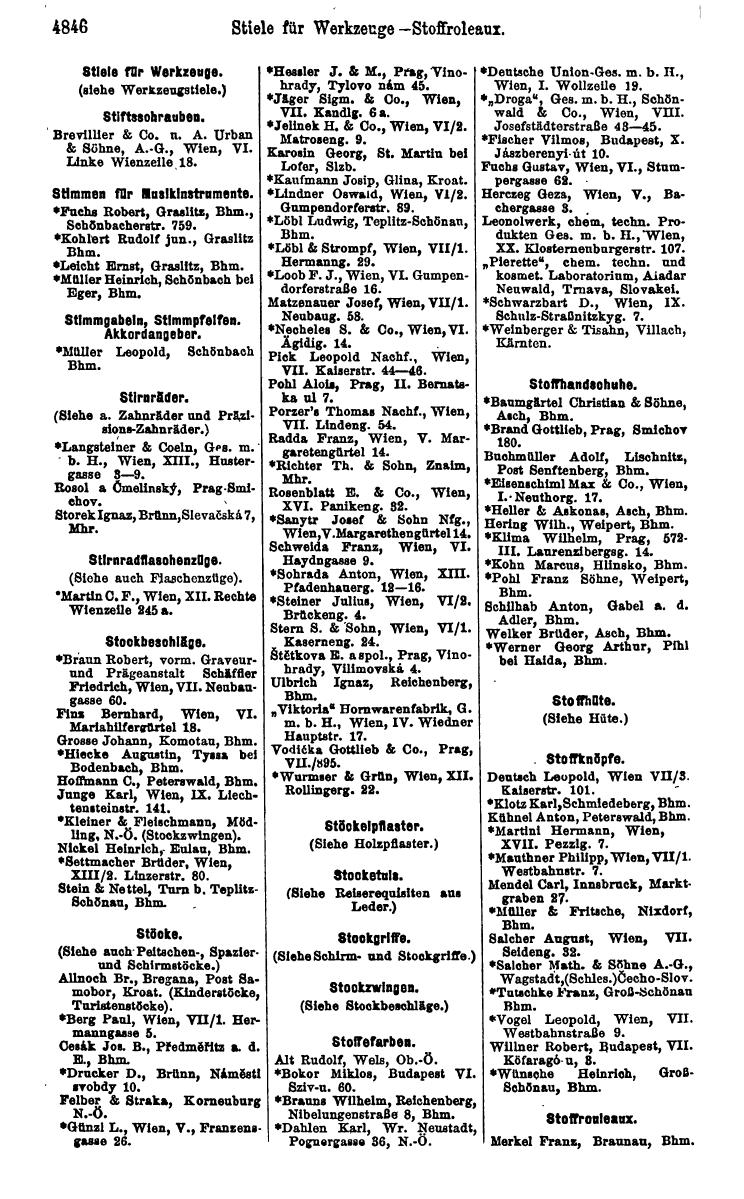 Compass 1922. Band VI: Österreich, Tschechoslowakei, Ungarn, Jugoslawien. - Seite 1396