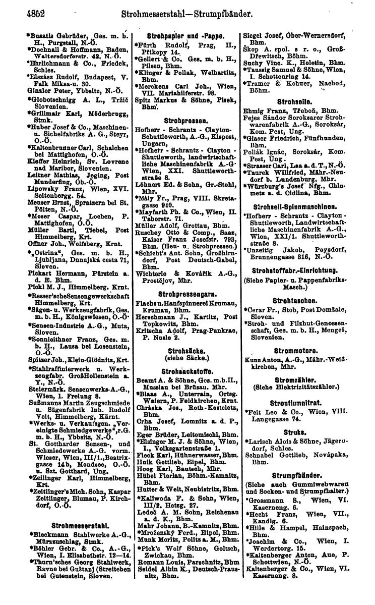 Compass 1922. Band VI: Österreich, Tschechoslowakei, Ungarn, Jugoslawien. - Page 1402