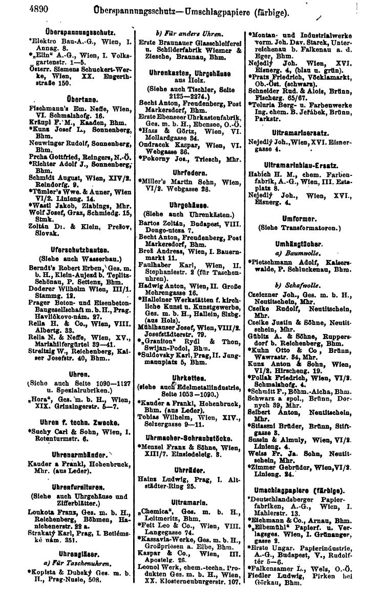 Compass 1922. Band VI: Österreich, Tschechoslowakei, Ungarn, Jugoslawien. - Page 1440