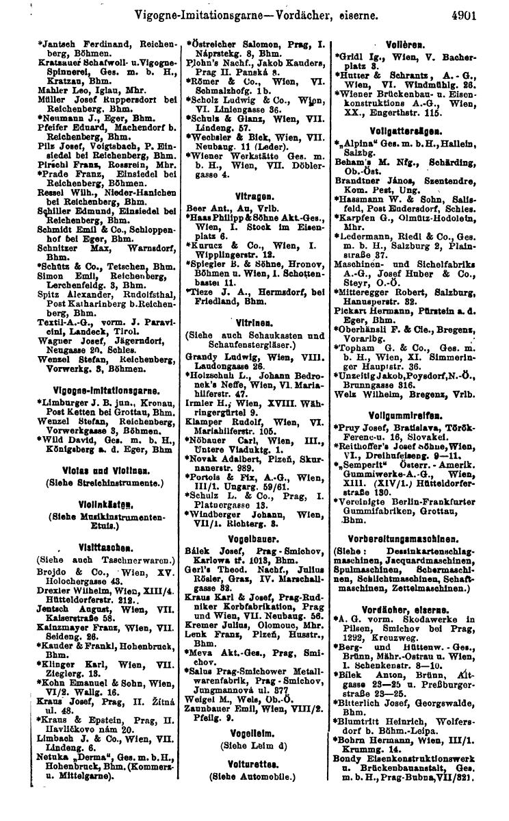 Compass 1922. Band VI: Österreich, Tschechoslowakei, Ungarn, Jugoslawien. - Page 1451