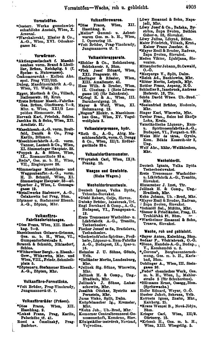 Compass 1922. Band VI: Österreich, Tschechoslowakei, Ungarn, Jugoslawien. - Page 1453