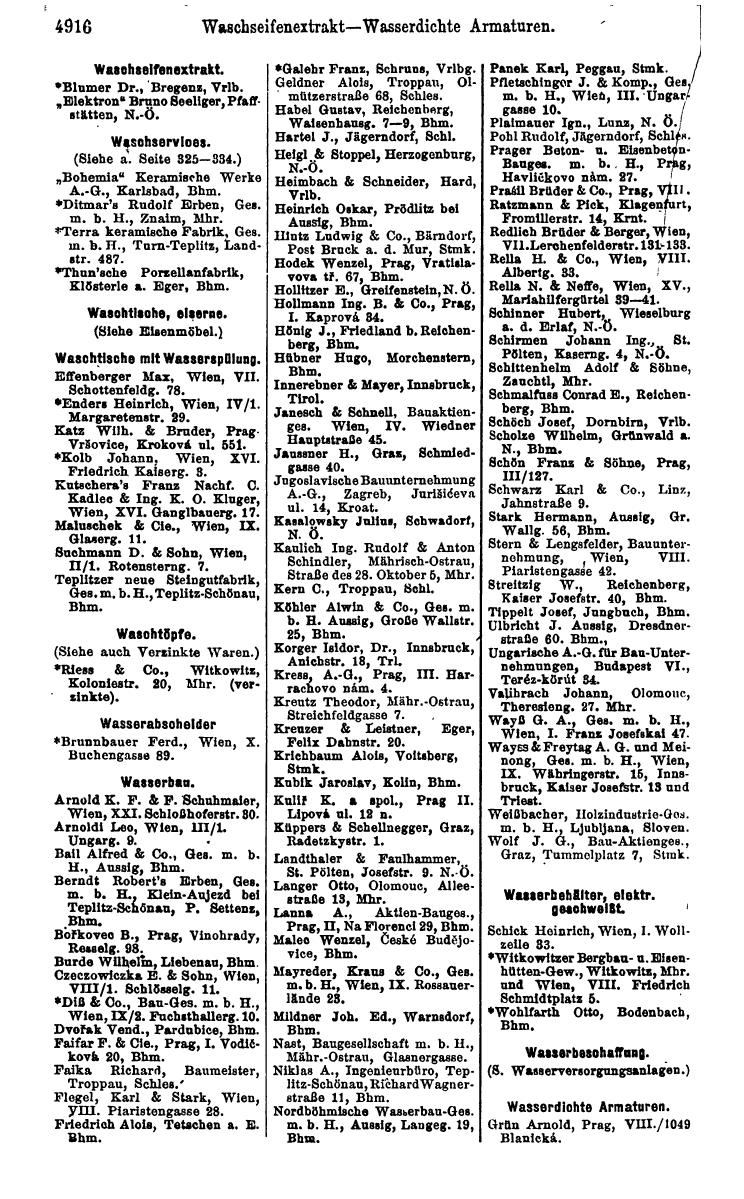 Compass 1922. Band VI: Österreich, Tschechoslowakei, Ungarn, Jugoslawien. - Page 1468