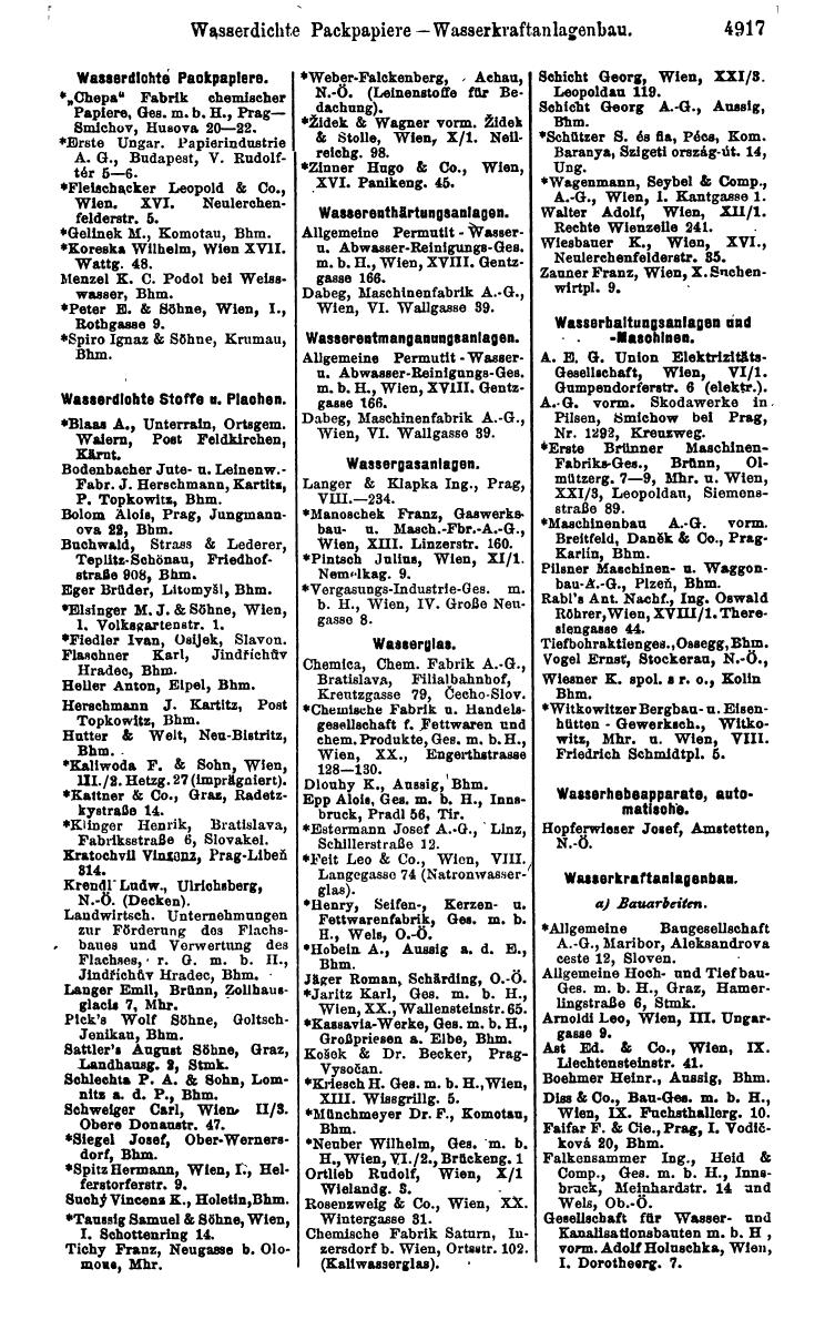 Compass 1922. Band VI: Österreich, Tschechoslowakei, Ungarn, Jugoslawien. - Page 1469