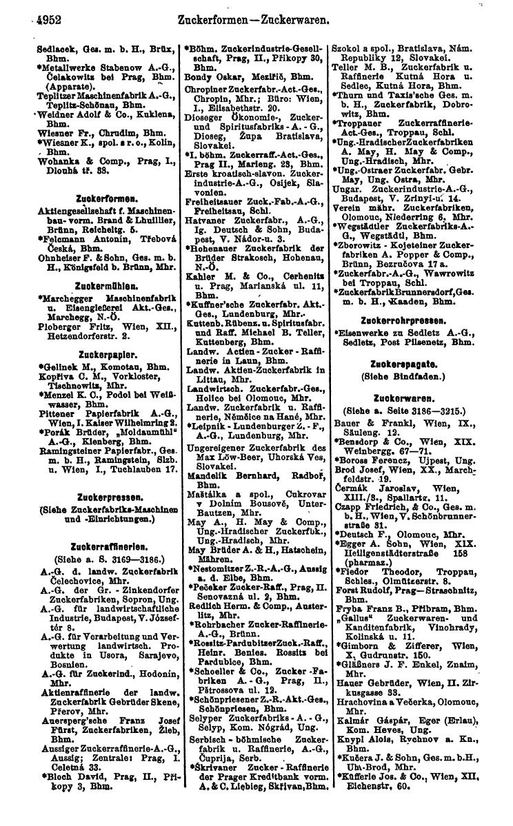 Compass 1922. Band VI: Österreich, Tschechoslowakei, Ungarn, Jugoslawien. - Page 1506