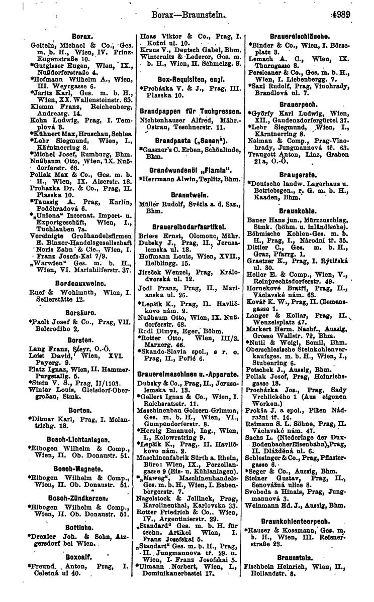 Compass 1922. Band VI: Österreich, Tschechoslowakei, Ungarn, Jugoslawien. - Page 1541