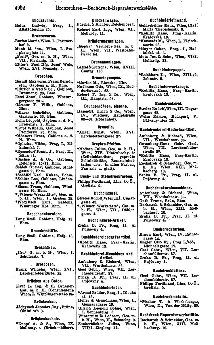 Compass 1922. Band VI: Österreich, Tschechoslowakei, Ungarn, Jugoslawien. - Page 1544