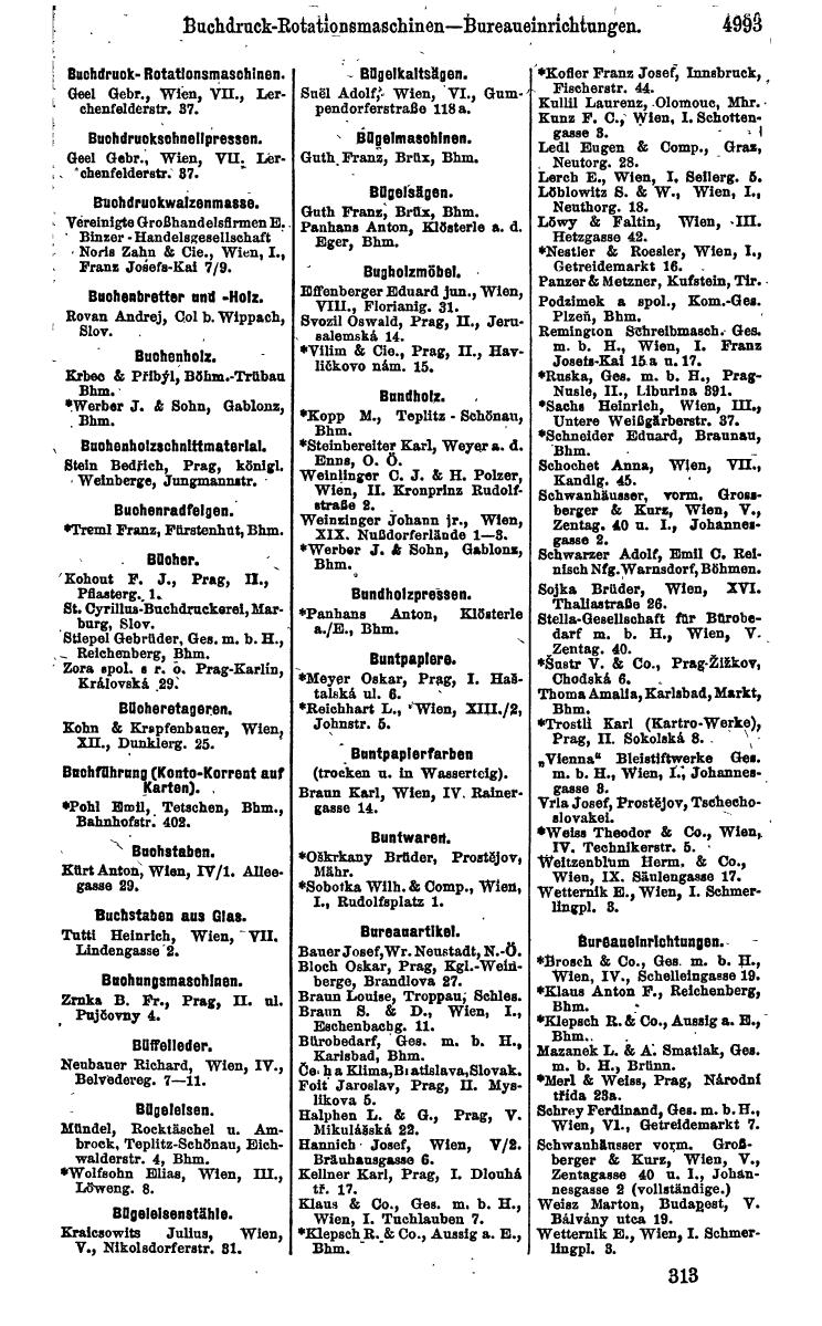 Compass 1922. Band VI: Österreich, Tschechoslowakei, Ungarn, Jugoslawien. - Page 1545