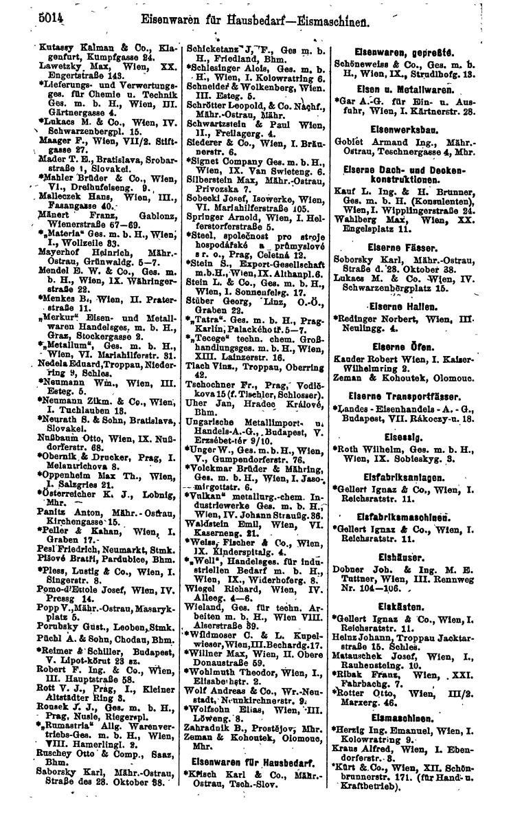 Compass 1922. Band VI: Österreich, Tschechoslowakei, Ungarn, Jugoslawien. - Page 1566