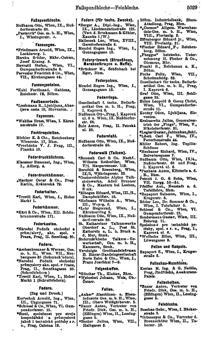 Compass 1922. Band VI: Österreich, Tschechoslowakei, Ungarn, Jugoslawien. - Page 1585