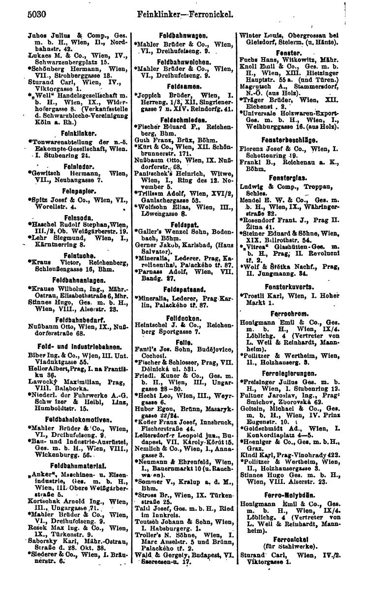 Compass 1922. Band VI: Österreich, Tschechoslowakei, Ungarn, Jugoslawien. - Page 1586