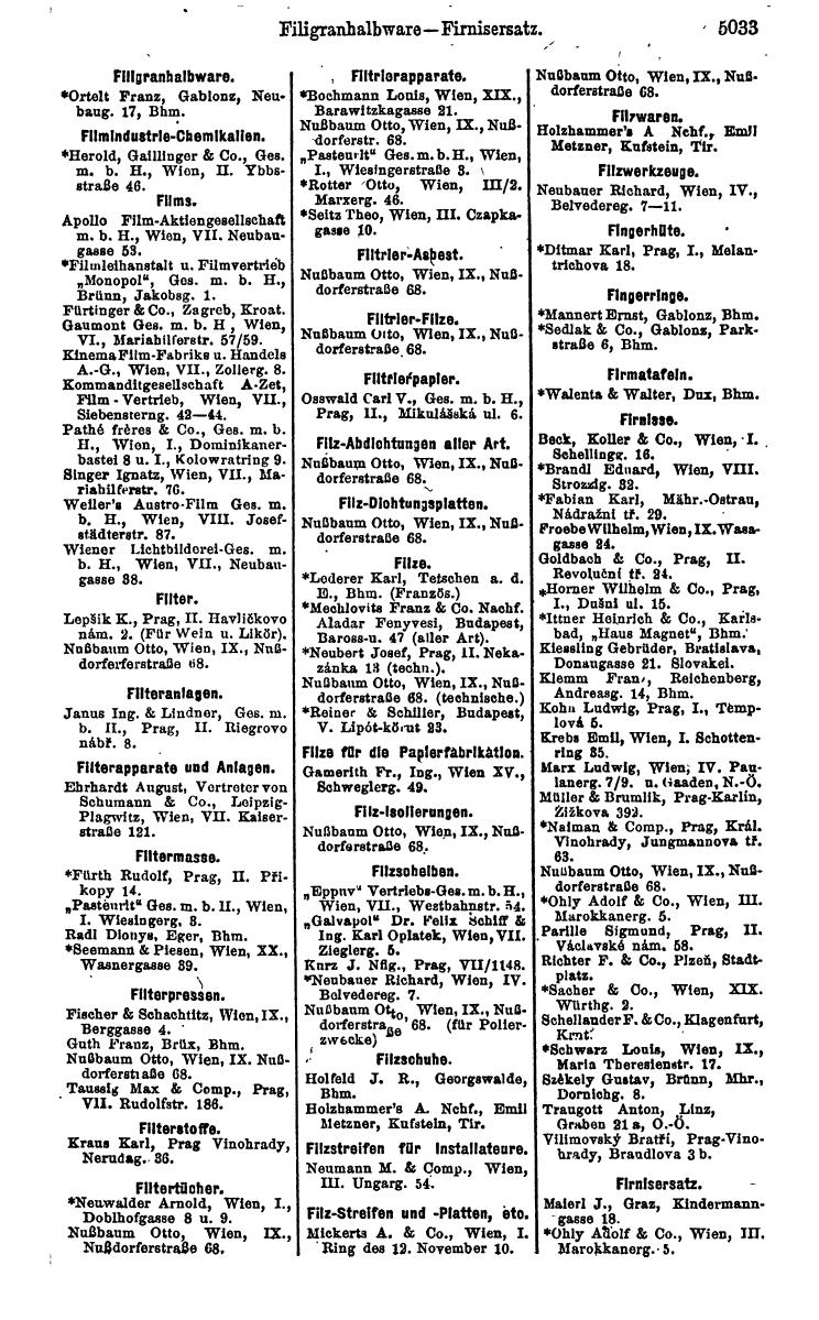 Compass 1922. Band VI: Österreich, Tschechoslowakei, Ungarn, Jugoslawien. - Page 1589