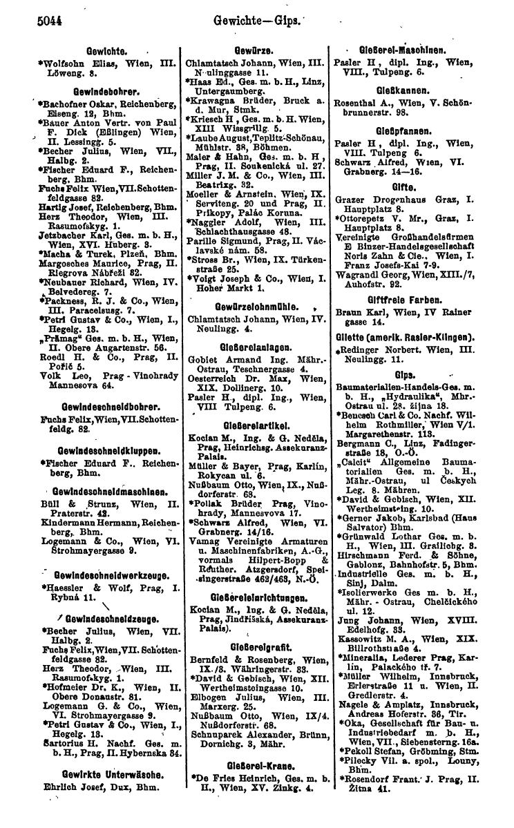 Compass 1922. Band VI: Österreich, Tschechoslowakei, Ungarn, Jugoslawien. - Page 1602