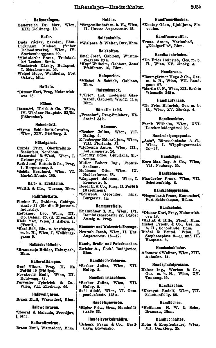 Compass 1922. Band VI: Österreich, Tschechoslowakei, Ungarn, Jugoslawien. - Page 1613
