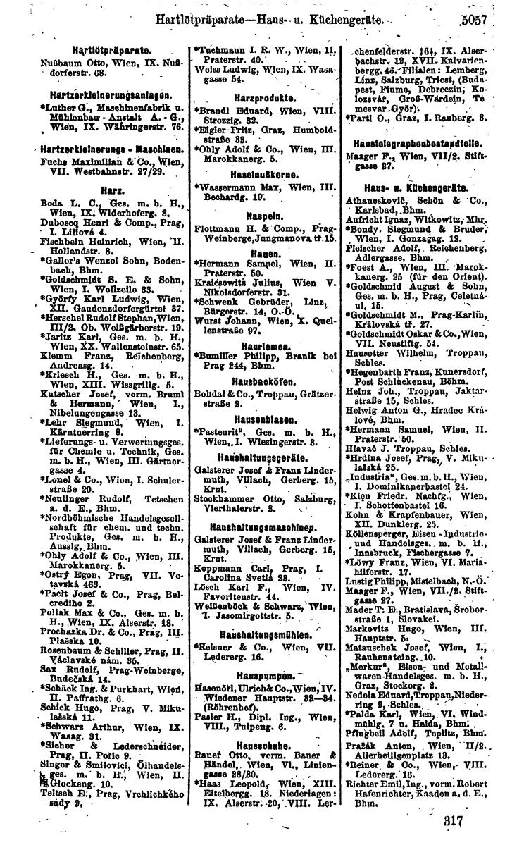 Compass 1922. Band VI: Österreich, Tschechoslowakei, Ungarn, Jugoslawien. - Page 1615