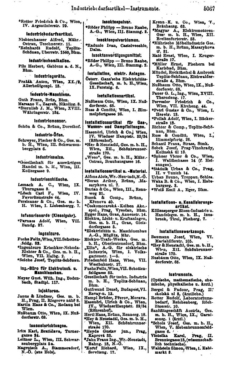 Compass 1922. Band VI: Österreich, Tschechoslowakei, Ungarn, Jugoslawien. - Page 1625