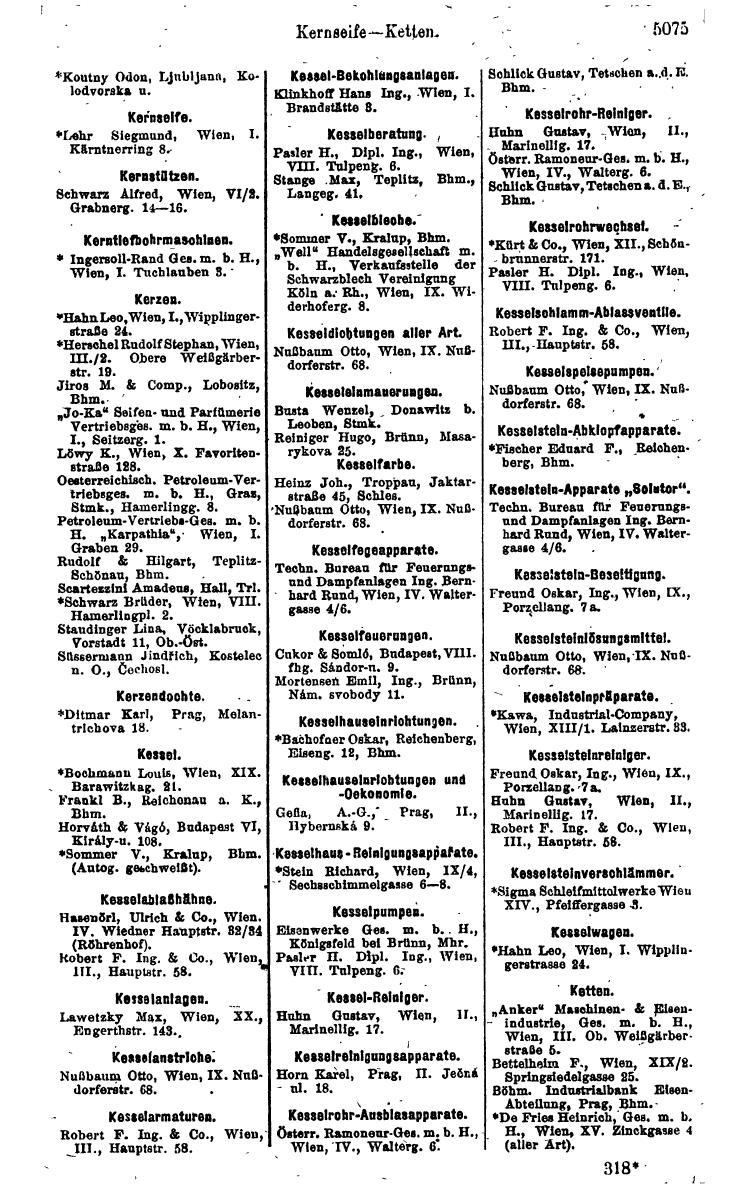 Compass 1922. Band VI: Österreich, Tschechoslowakei, Ungarn, Jugoslawien. - Page 1633