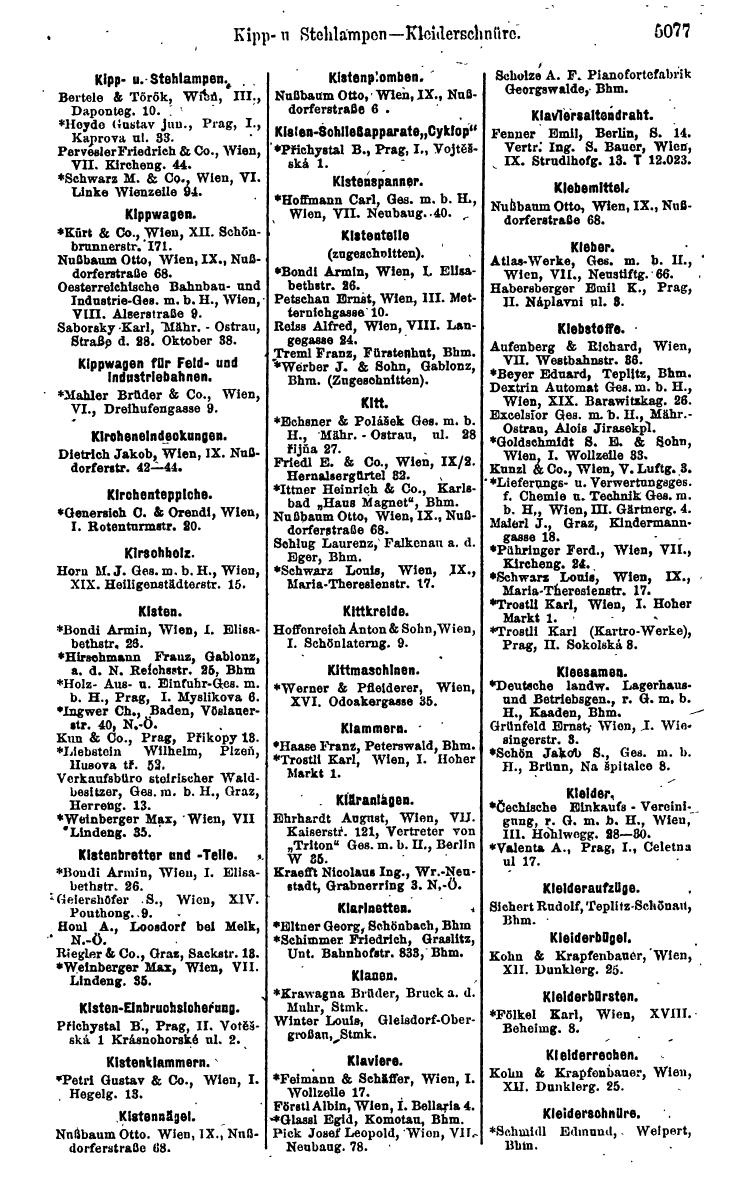 Compass 1922. Band VI: Österreich, Tschechoslowakei, Ungarn, Jugoslawien. - Page 1635