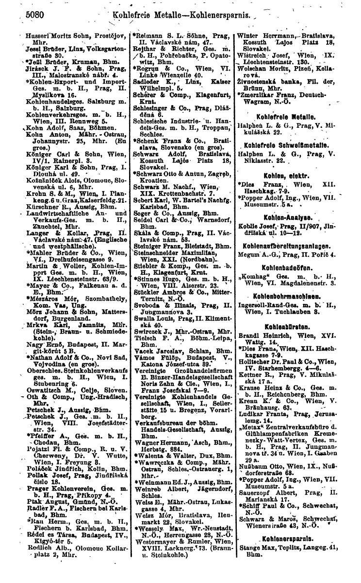 Compass 1922. Band VI: Österreich, Tschechoslowakei, Ungarn, Jugoslawien. - Page 1638